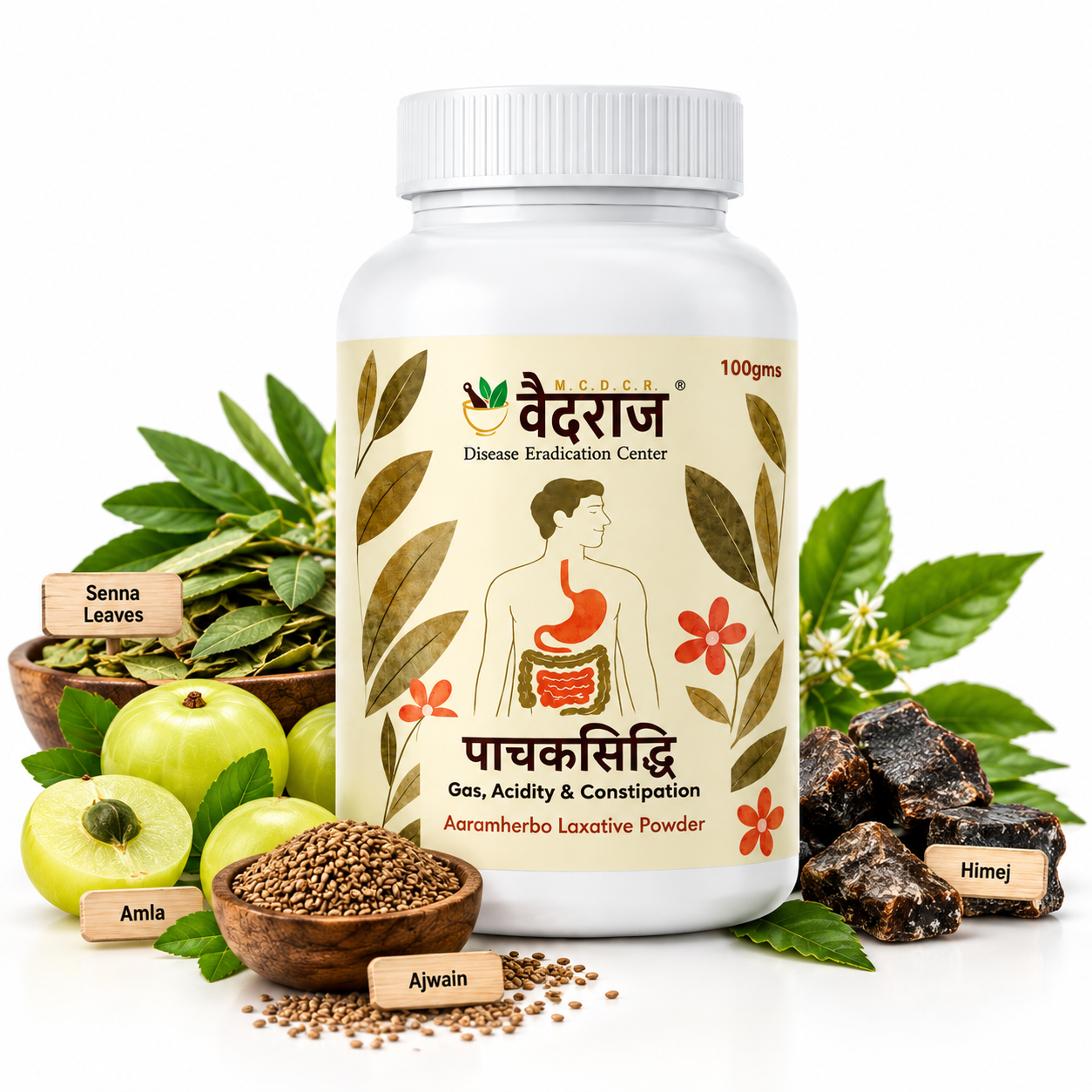 Vaidraj Pachaksiddhi – Ayurvedic Digestive & Bowel Wellness Powder