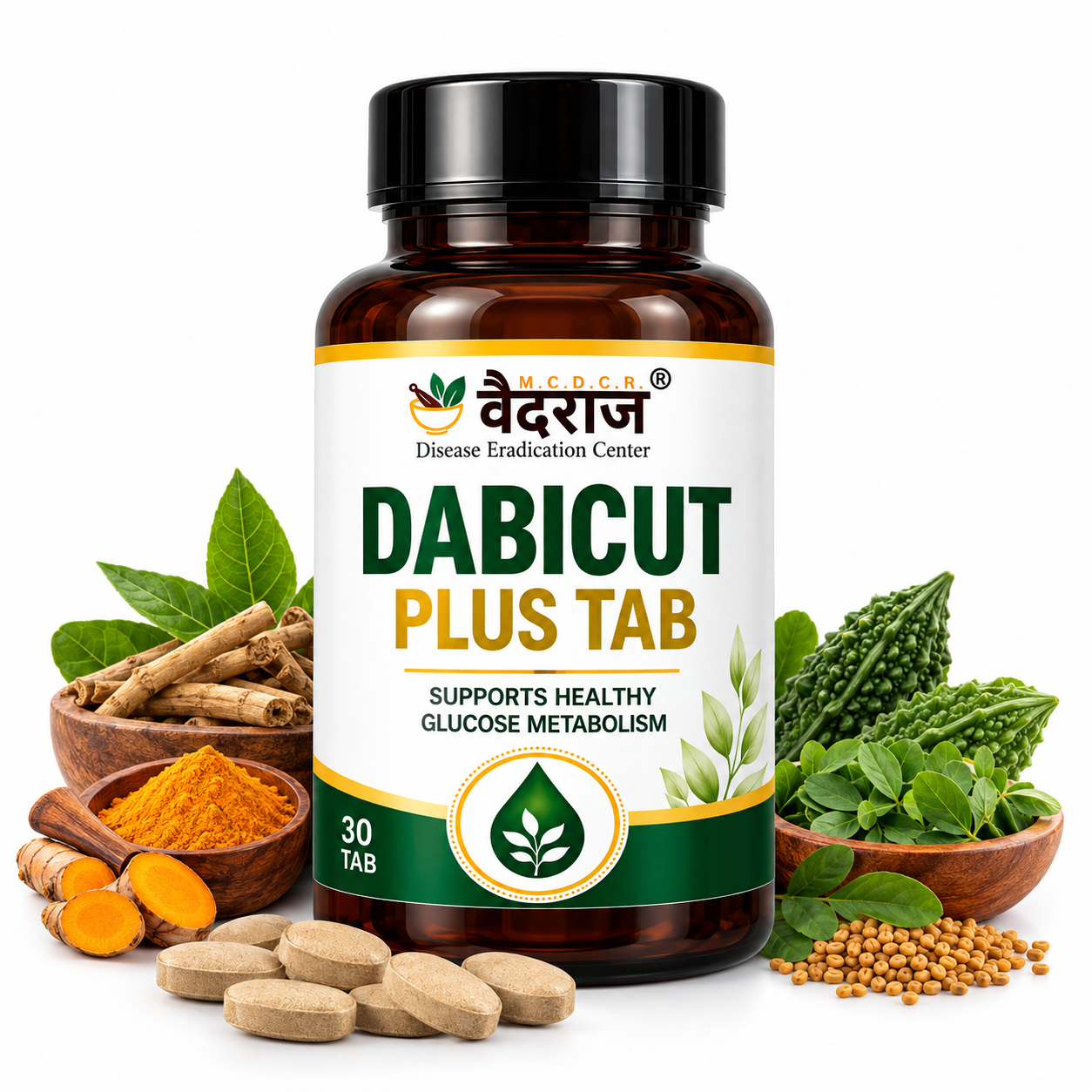 Vaidraj Dabicut Plus Tab – Healthy Sugar Management Supplement | 30 Tablets